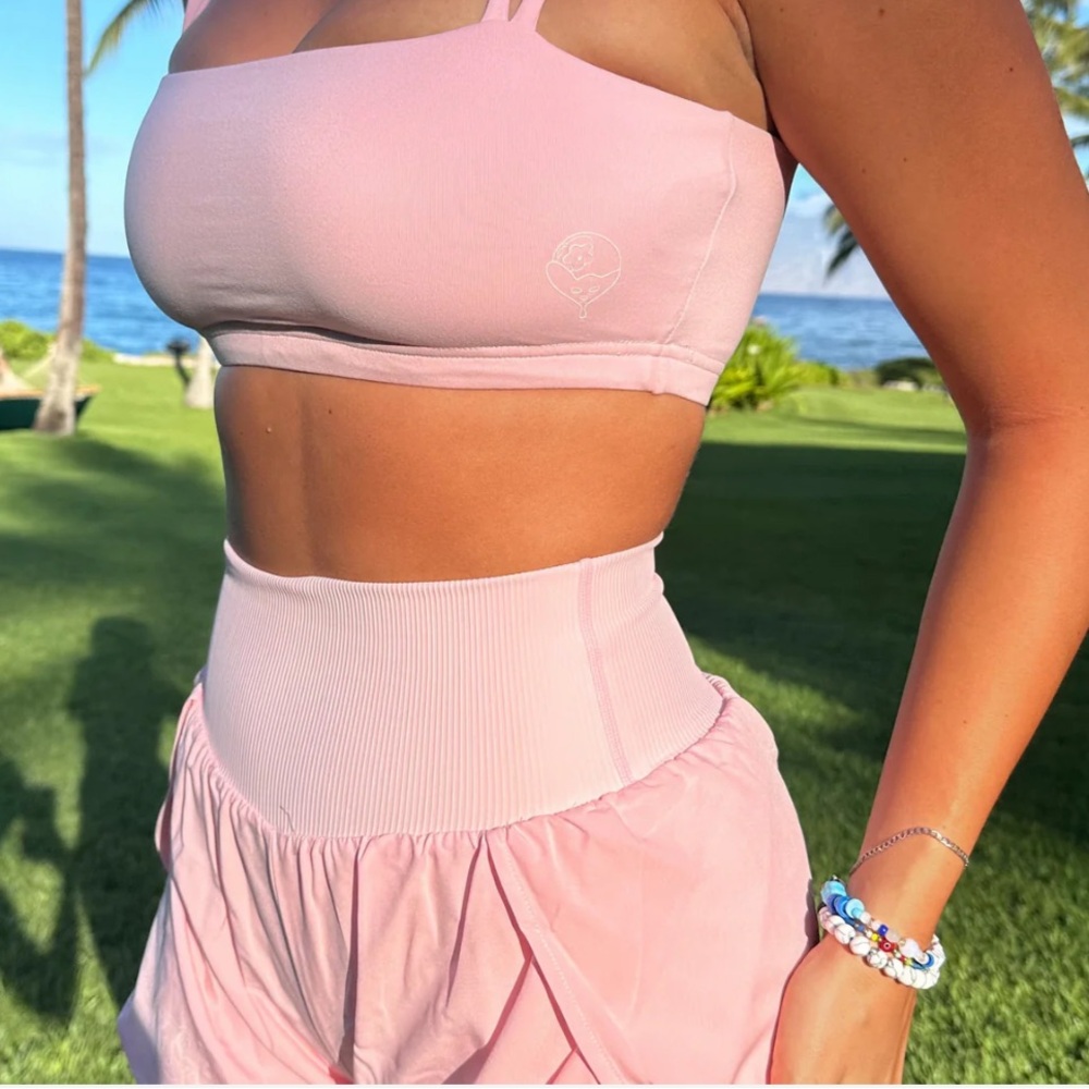Blueberry Milk Mob-Pink Blossom Shorts